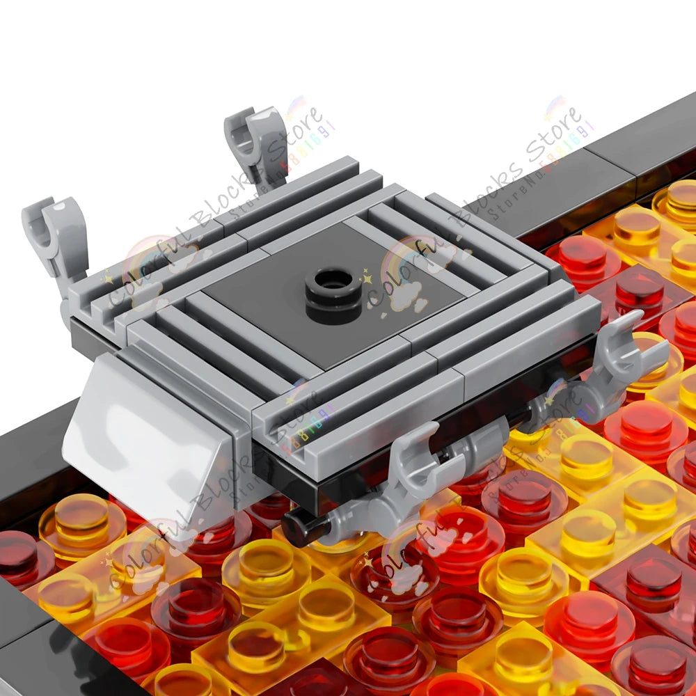 Diorama Volcánico de Duelo – Escenario de Mustafar | MOC Decorativo Coleccionista