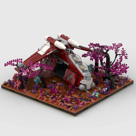 Diorama Alienígena de Superficie Planetaria – Escenario Decorativo Coleccionista