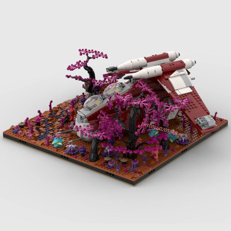 Diorama Alienígena de Superficie Planetaria – Escenario Decorativo Coleccionista